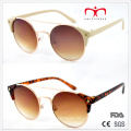 Classical and Hot Sales with Metal Round Frame and Plastic Temple Sunglasses (MI212)